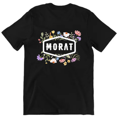 Playera Negra Morat | Negra | Flores | MORAT
