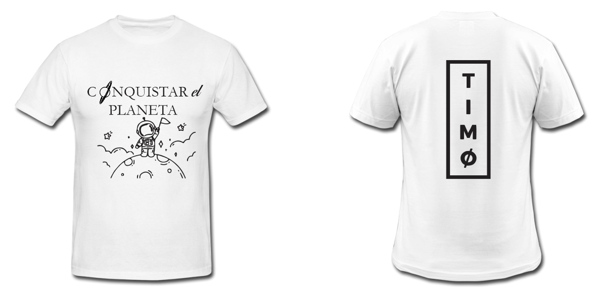 Playera Blanca | Timo | Conquistando el Planeta