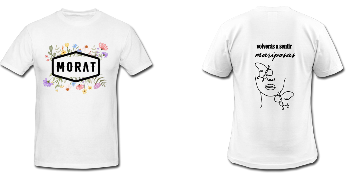 Playera Blanca Morat | Blanco | Flores