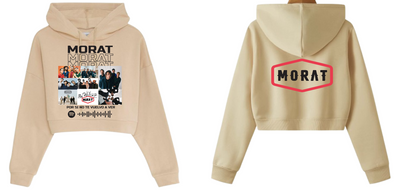 Sudadera Tipo Crop Top | Morat | Beige| Por si no te vuelvo a ver