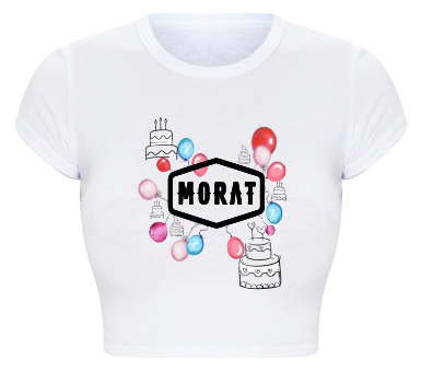 Playera Morat | Blanca | Crop Top | Dejar de querer, es querese tambien