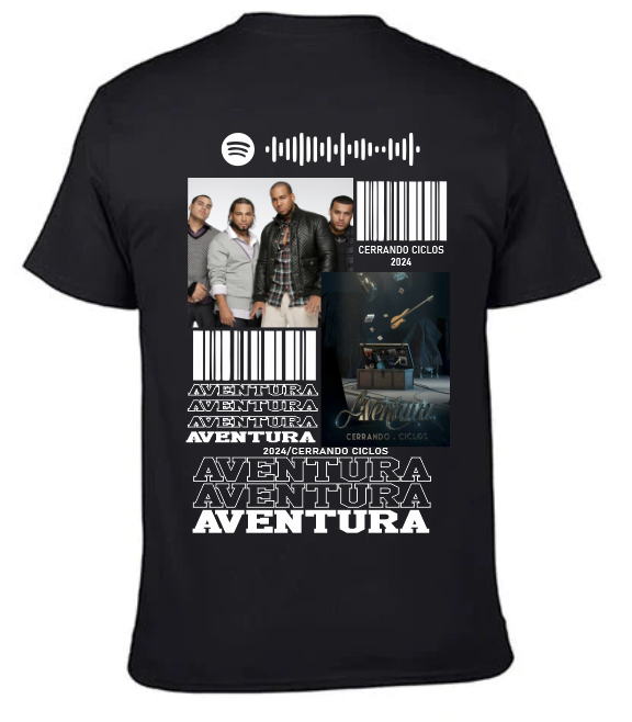 Playera negra | Aventura | Spotify
