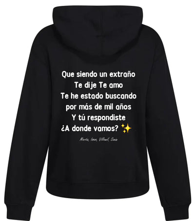 Sudadera | Morat | Negro | ¿A donde Vamos? | Frases