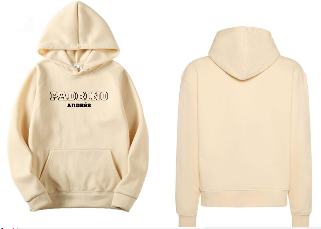 Sudadera personalizada | Beige | Padrino