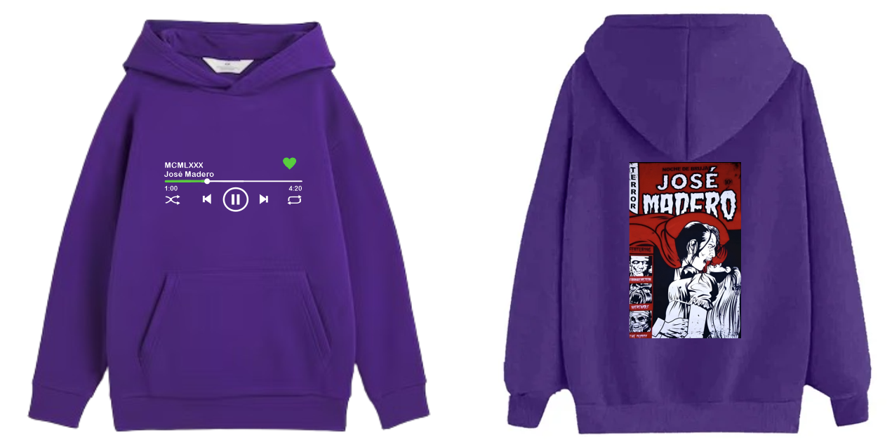 Sudadera Con Gorro | Morada | José Madero