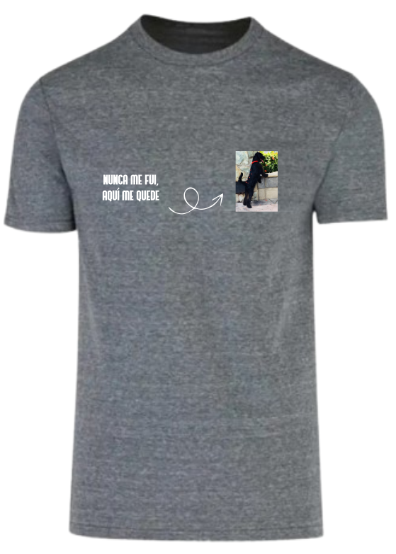 Playera Gris| Perrito| flecha