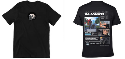 Playera Perzonalizada| Negra| Álvaro Díaz