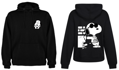 Sudadera Personalizada| Negra| Snoopy
