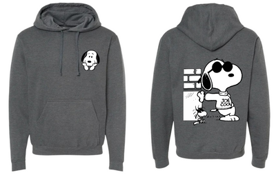 Sudadera Personalizada| Gris oscuro| Snoopy