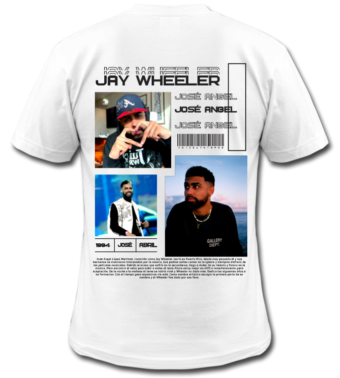 Playera Blanca| Jay Wheeler| José Ángel