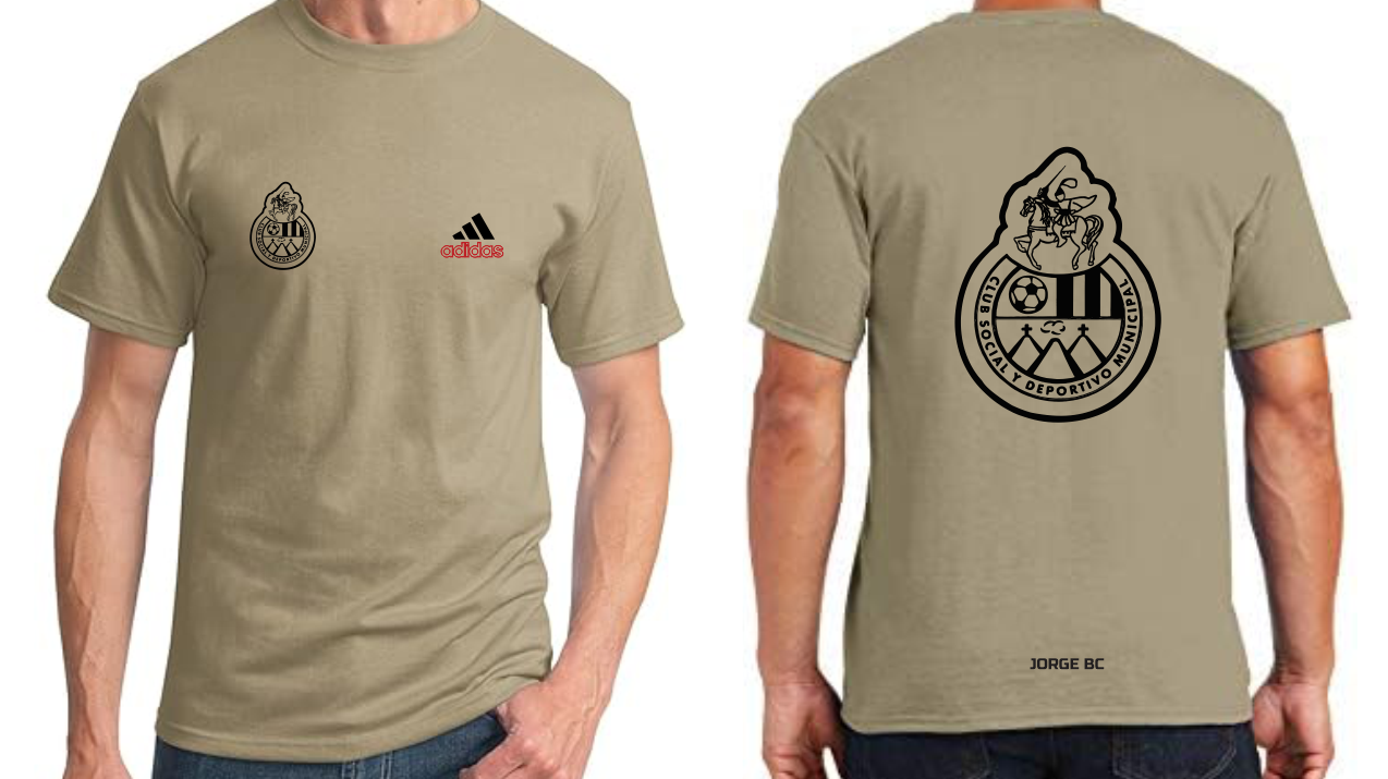 Playera cafe claro| Municipal| Logo