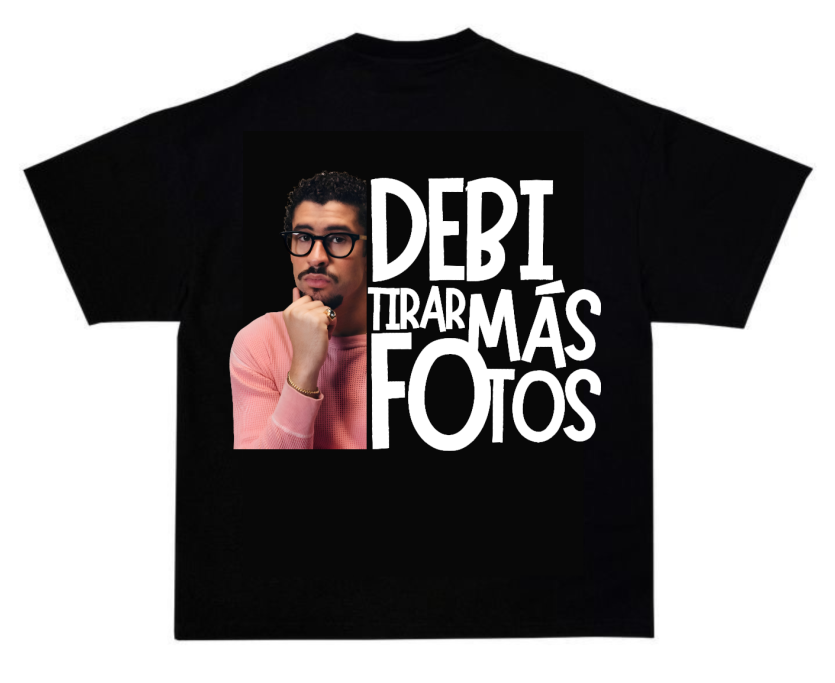 Playera Negra |Bad Bunny | Letras DTMF