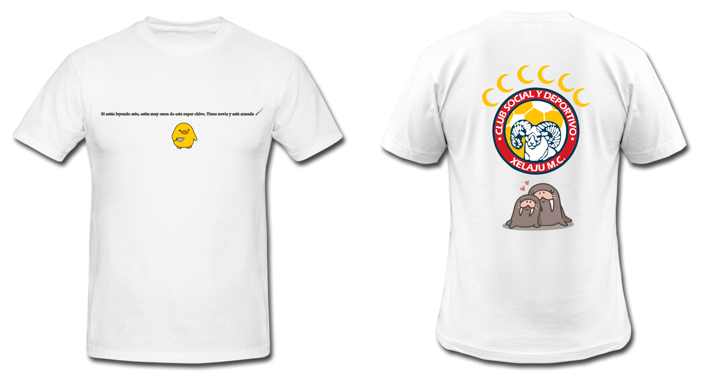 Playera Blanca| Si estas leyendo| Xelajú