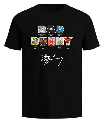 Playera Negra |Bad Bunny | Nombre