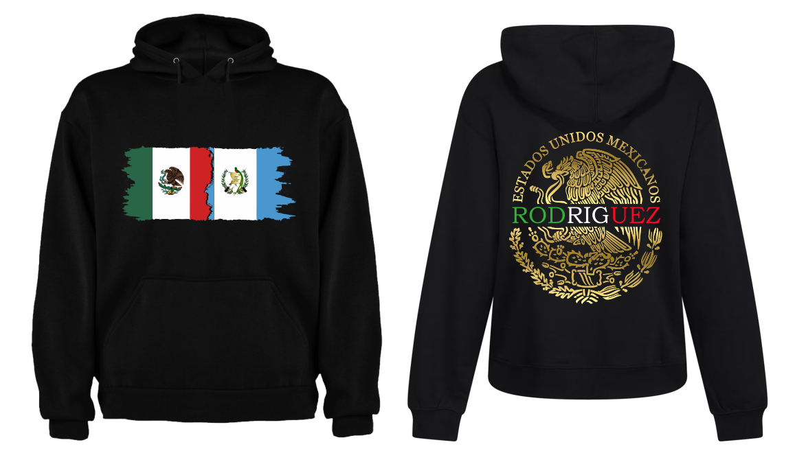 Sudadera Negra| MEXICO| Rodrigez