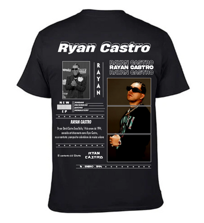 Playera Negra | Ryan Castro| Collague