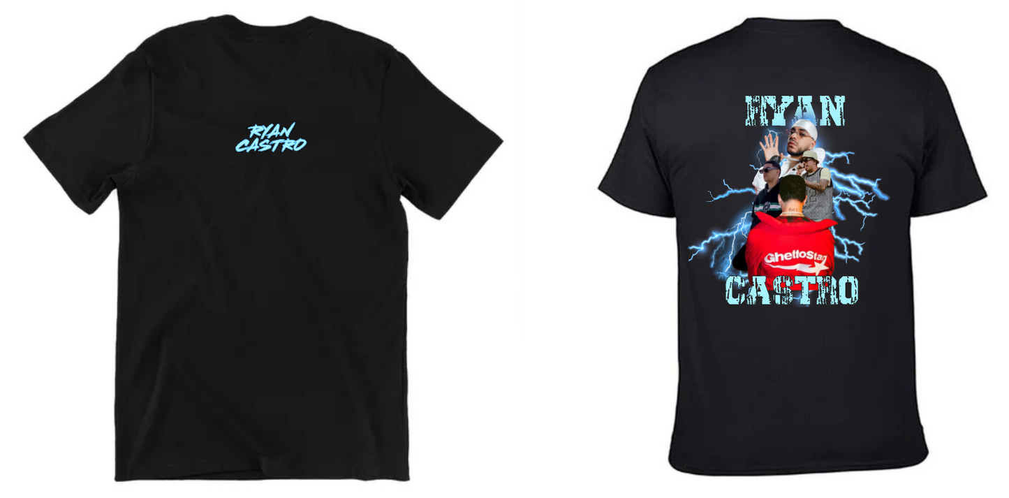 Playera Negra | Ryan Castro| Rayos
