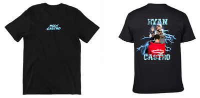 Playera Negra | Ryan Castro| Rayos