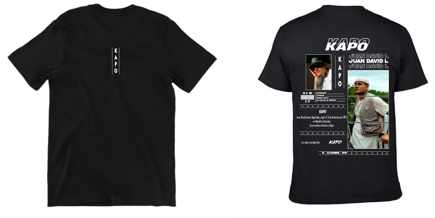 Playera Negra | Kapo| Collague