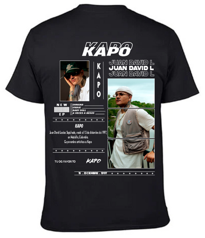 Playera Negra | Kapo| Collague