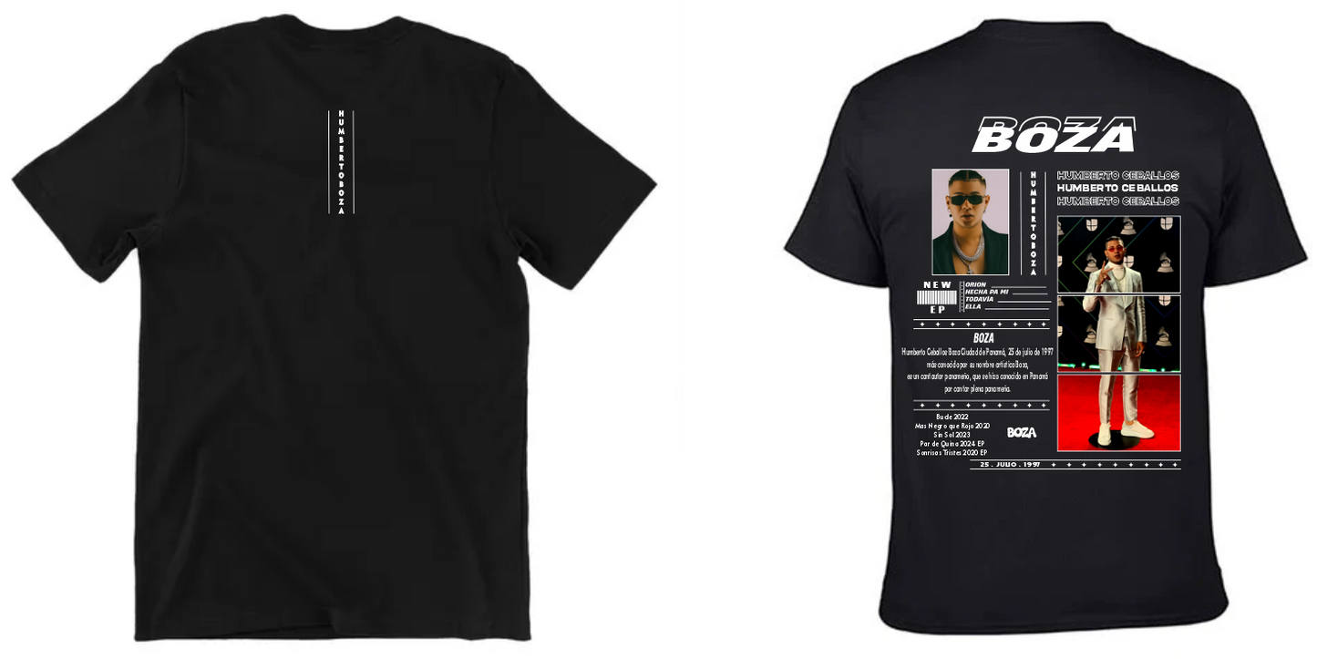 Playera Negra | Boza| Collague