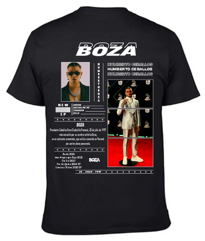 Playera Negra | Boza| Collague