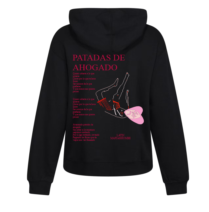 Sudadera Humbe x Latin Mafia| Negra| Patadas de ahogado
