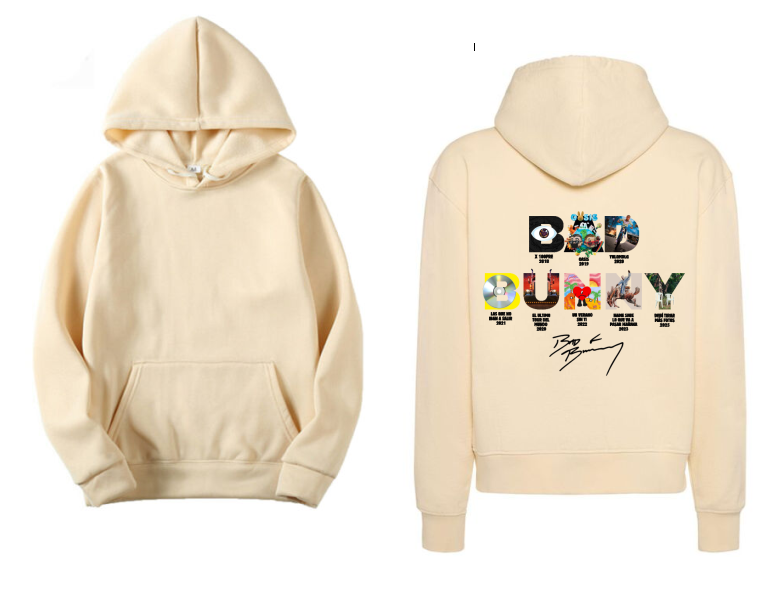 Sudadera Beige| Bad Bunny | Album| Espalda