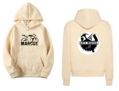 Sudadera Beige| Arte Madera| Moto 2