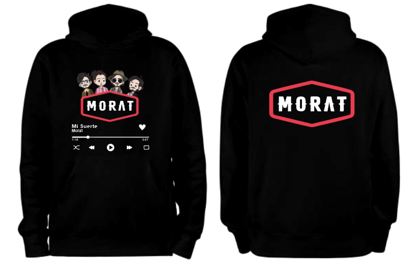 Sudadera personalizada| Negra| Mi suerte| cancion