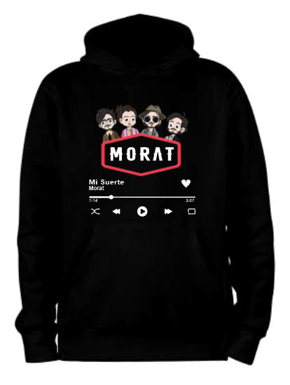 Sudadera personalizada| Negra| Mi suerte| cancion