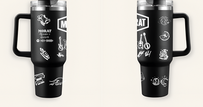 Vasos Térmico 900ml | Summer Trendy Cups | Negro | MORAT