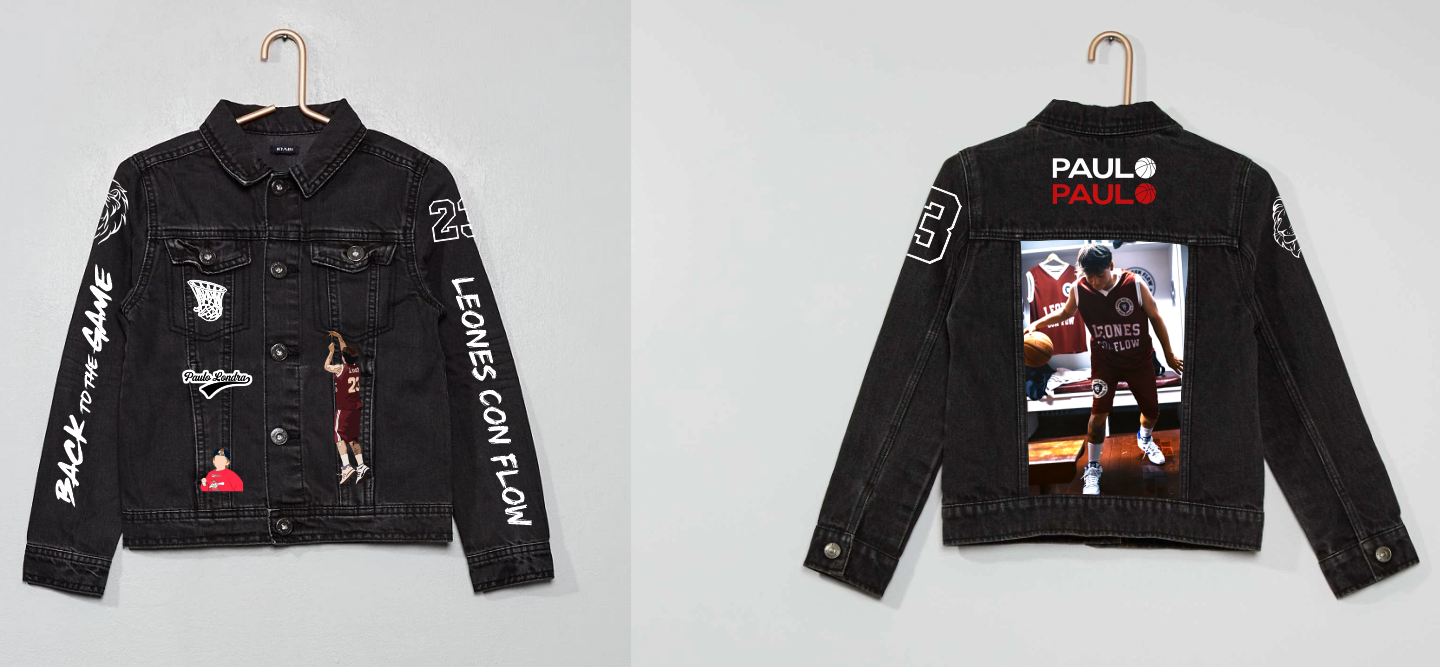 Chaqueta de lona| Negra| Paulo Londra| Back to the Game