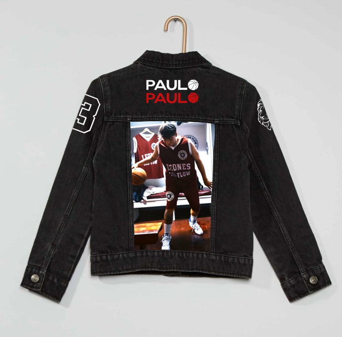 Chaqueta de lona| Negra| Paulo Londra| Back to the Game| Dama