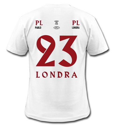 Playera OVERZISE Personalizada| Blanca | Paulo Londra | 23