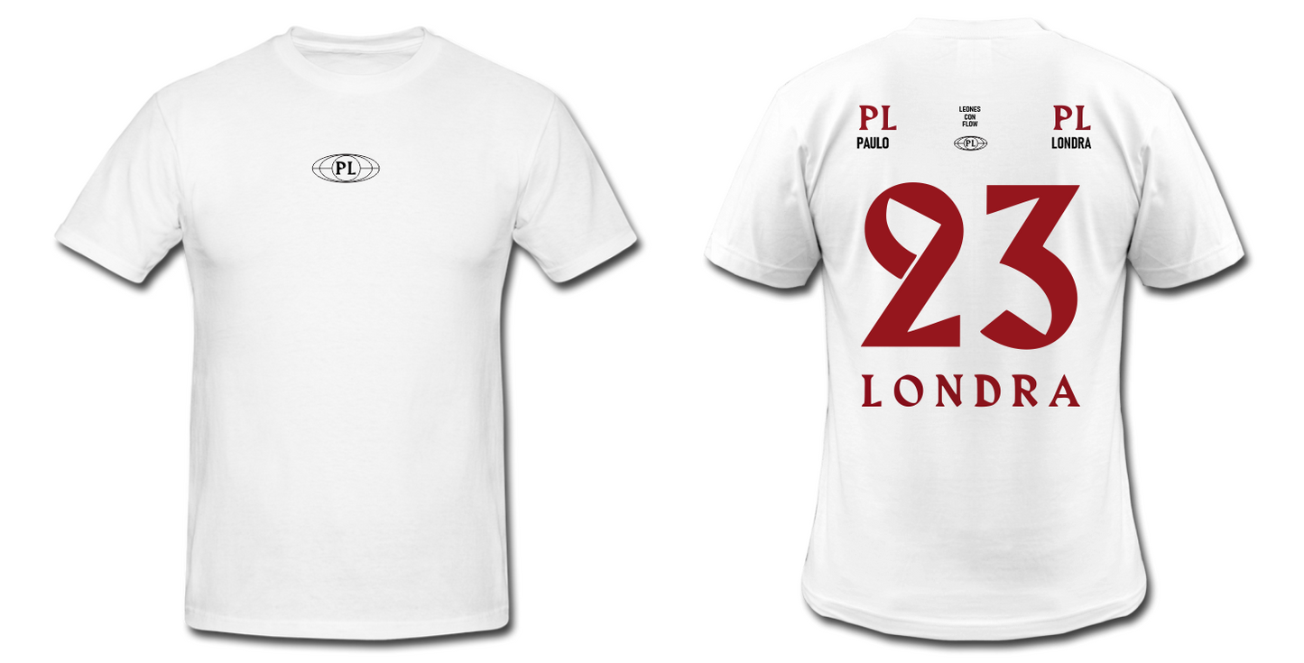 Playera Personalizada| Blanca | Paulo Londra | 23