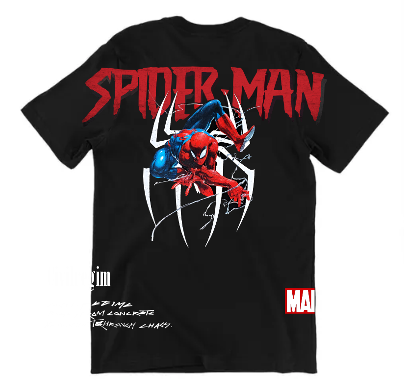 Playera Negra | Hombre Araña