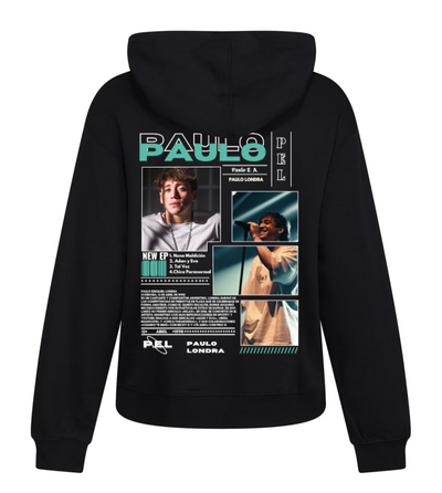 Sudadera Negra| Paulo Londra| Diseño Verde