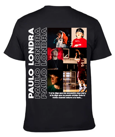 Playera Personalizada| Negra | Paulo Londra | Frente