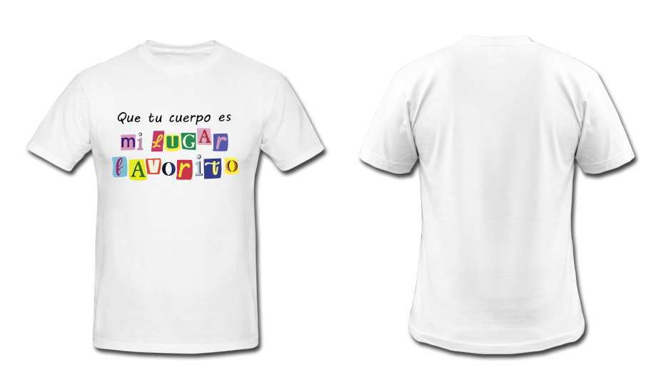 Playera Personalizada| Blanca| Camilo| Mi lugar favorito