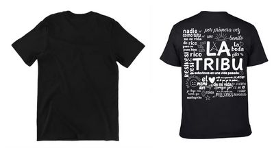 Playera Personalizada| Negra | Camilo| Letras