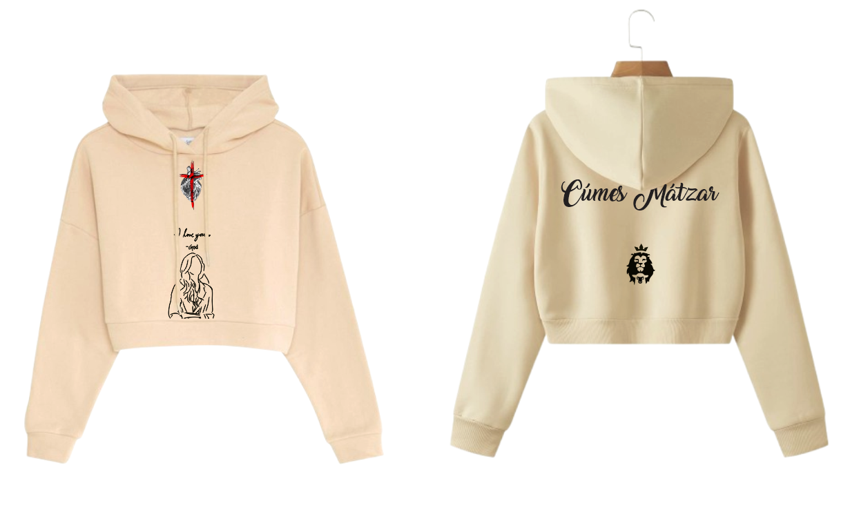 Sudadera Tipo Crop Top | León | Corazón Diseño 2
