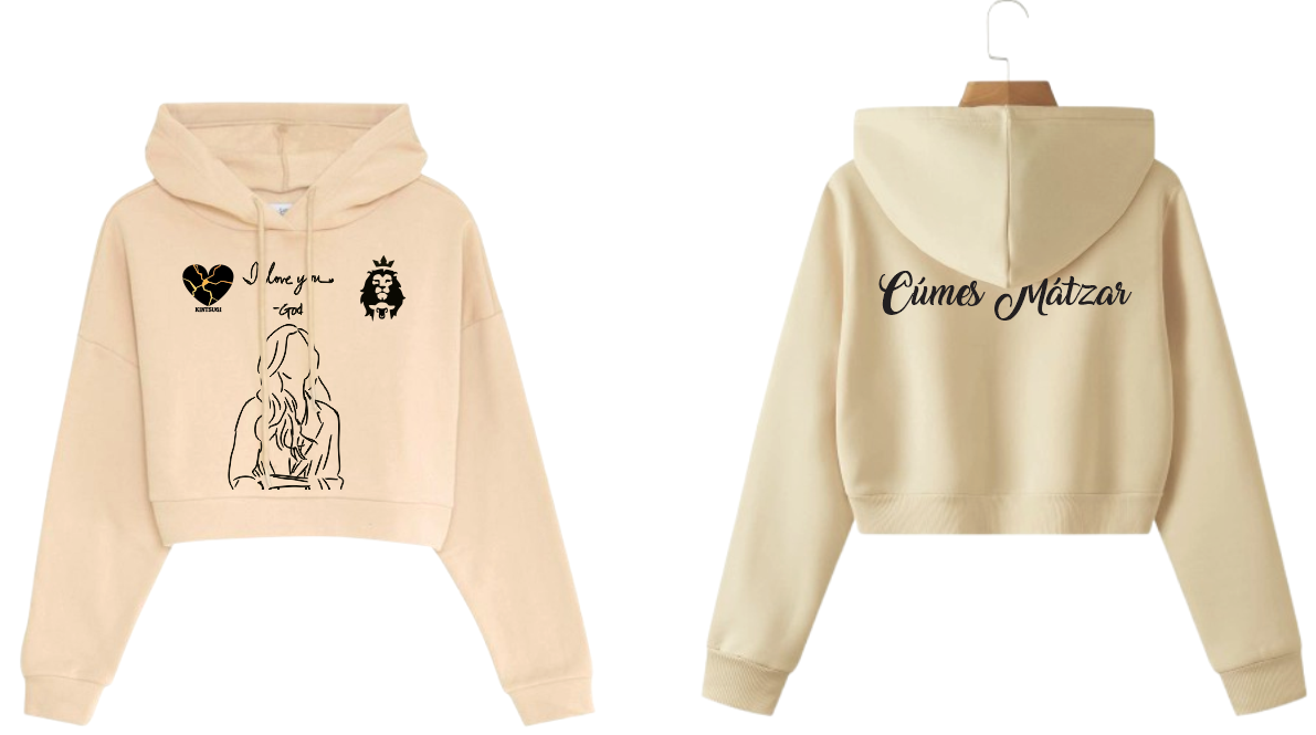 Sudadera Tipo Crop Top | León | Corazón Diseño 4