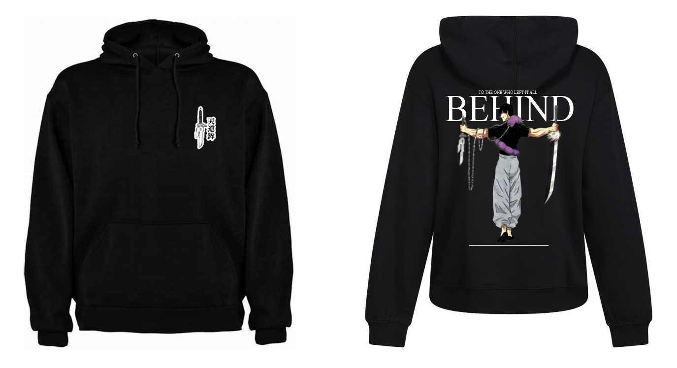 Sudadera Perzonalizada | Negro| Jujutsu Kaisen| Toji Fushiguro