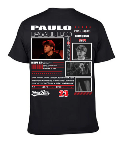 Playera Personalizada | Paulo Londra |Negro| Tik Tok