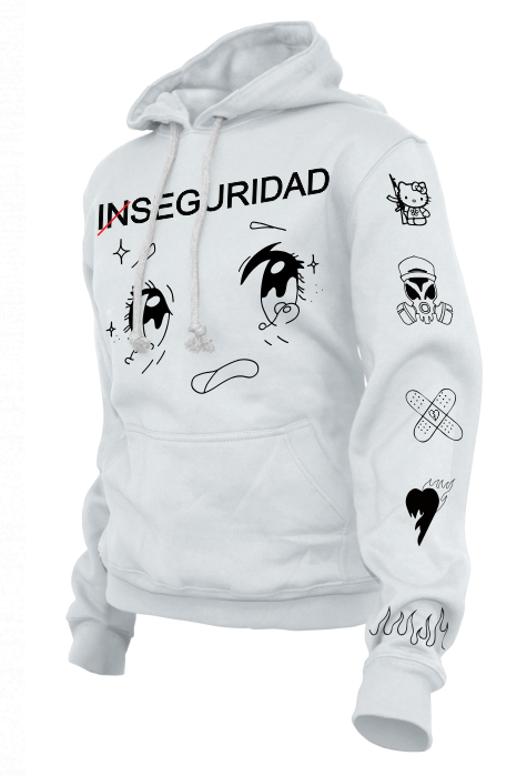 Sudadera Personalizada| Blanca | Tattoos Cazzu