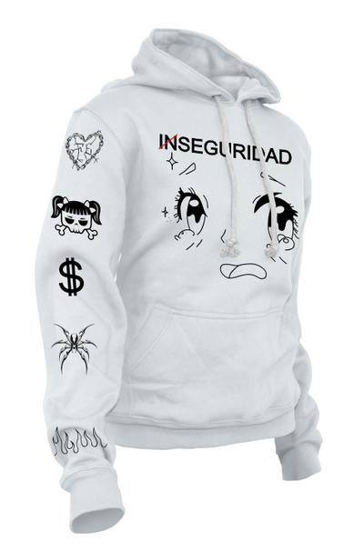 Sudadera Personalizada| Blanca | Tattoos Cazzu