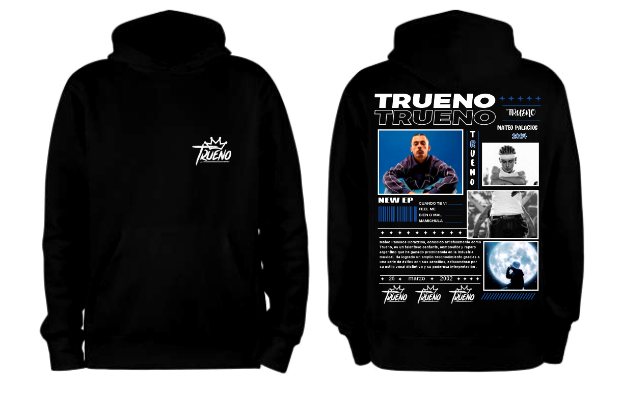 Sudadera Trueno | Negro | New EP 1