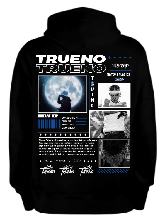 Sudadera Trueno | Negro | New EP 1