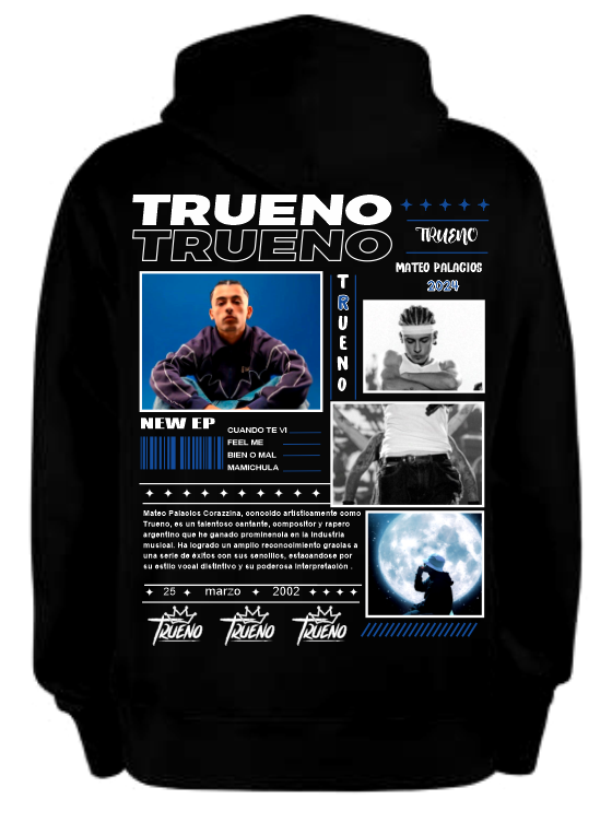Sudadera Trueno | Negro | New EP 2